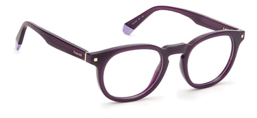 Premium Women Polaroid Eyeglasses: PLD D435 - Violet(2) - SpecSMART Eye Clinic (Diagonal View)